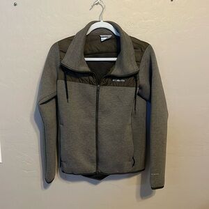 Olive green Columbia zip up jacket